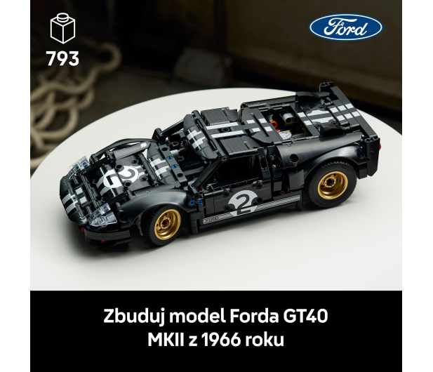 LEGO TECHNIC 42223 Samochód wyścigowy 1966 Ford GT40 MKII - 1473449 - zdjęcie 10